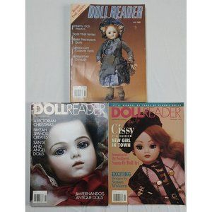 DOLL READER Lot Of 3 90s Vintage Magazines 1990-1993-1996 Victorian Christmas